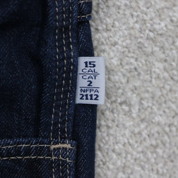 Tyndale FR Jeans Mens 35x34 Blue 5-Pocket FRMC FLF 800 Flame Resistant Workwear - Picture 11 of 16